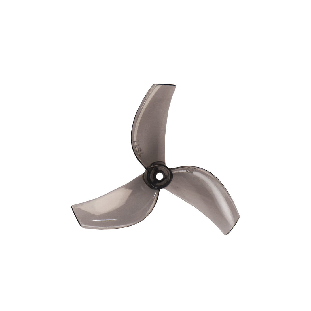 Gemfan 1611-3 40mm Tri-blade for 1mm Shaft - (2CW+2CCW) - Clear Black