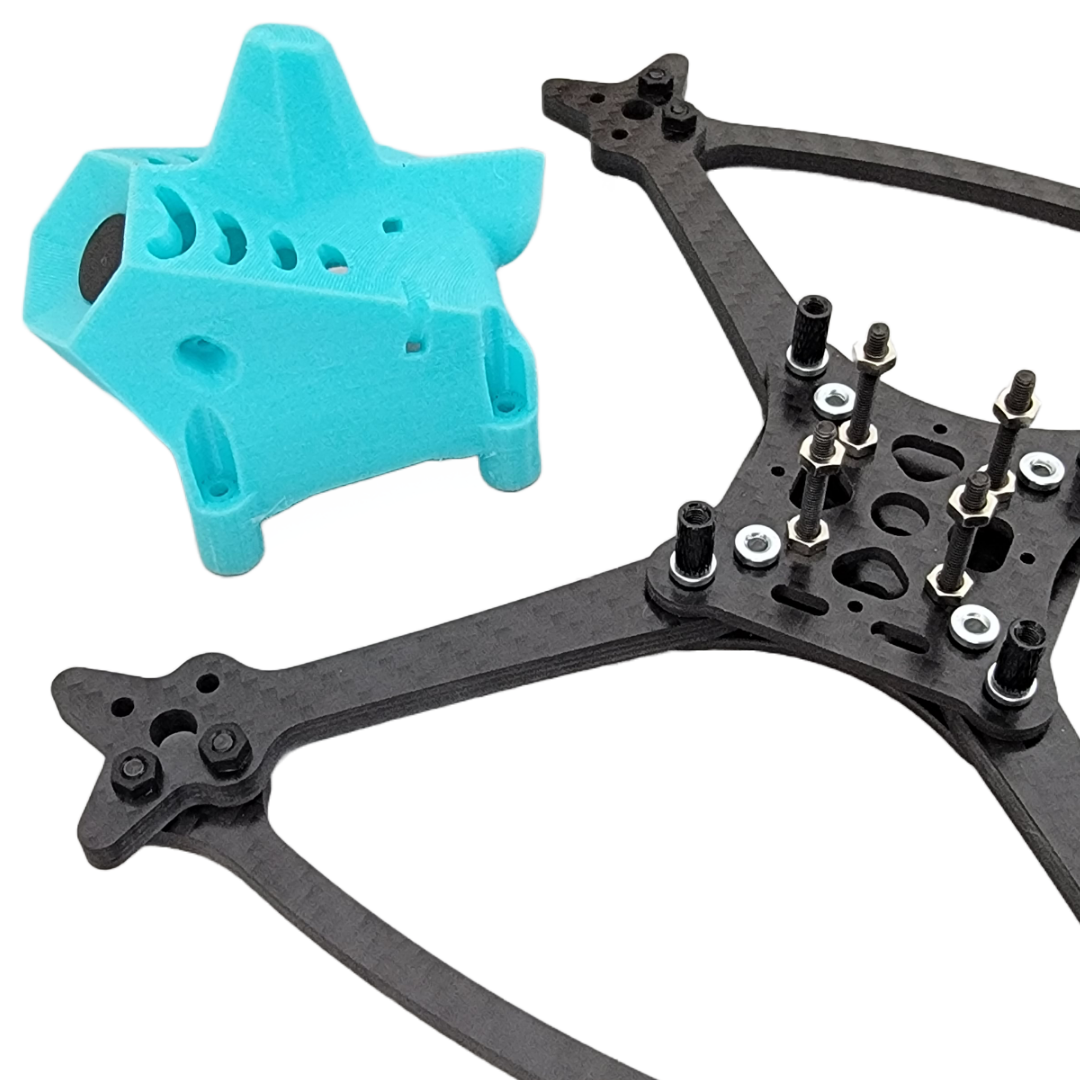 OpenRacer - 5" Frame w/ TurtleModeFPV Pod Canopy