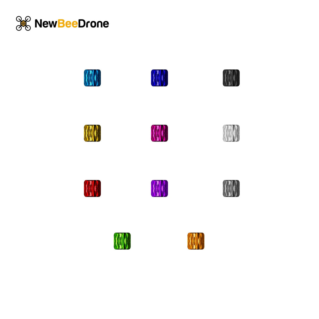 M2 Standoff, Knurled Aluminum, Small Step - 2mm - Choose Color