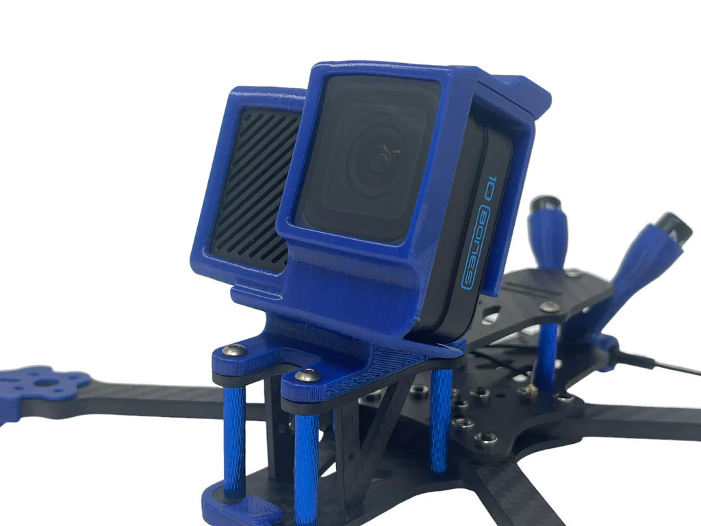 Brain3D GoPro Hero 10 Bones Mount for OG Vannystyle Frame w/ DJI O3 Upgrade - Choose Color / Angle