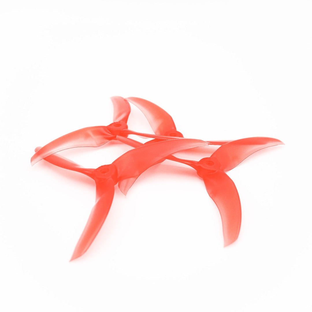 Hélices de repuesto para dron FPV de tres palas Emax Avan Scimitar 5028-3/5" (paquete de 4), color rojo