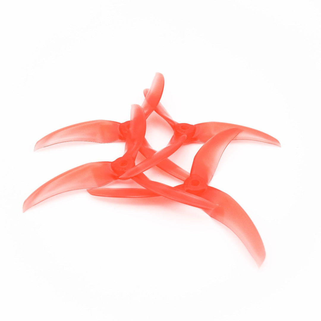 Hélices de repuesto para dron FPV de tres palas Emax Avan Scimitar 5028-3/5" (paquete de 4), color rojo
