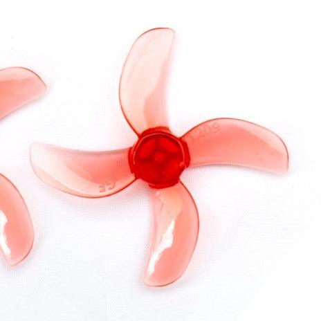 Gemfan 31mm 1209-4 / 1.2" Quad-Blade Micro/Whoop FPV Drone Props (8 Pack) - Choose Shaft Size / Color