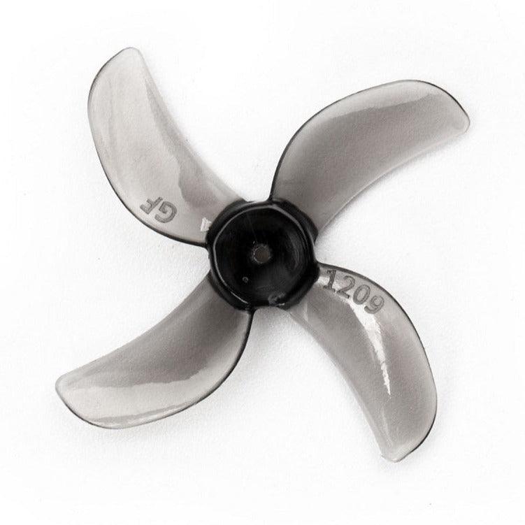 Gemfan 31mm 1209-4 / 1.2" Quad-Blade Micro/Whoop FPV Drone Props (8 Pack) - Choose Shaft Size / Color