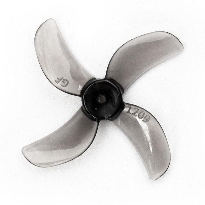 Gemfan 31mm 1209-4 / 1.2" Quad-Blade Micro/Whoop FPV Drone Props (8 Pack) - Choose Shaft Size / Color