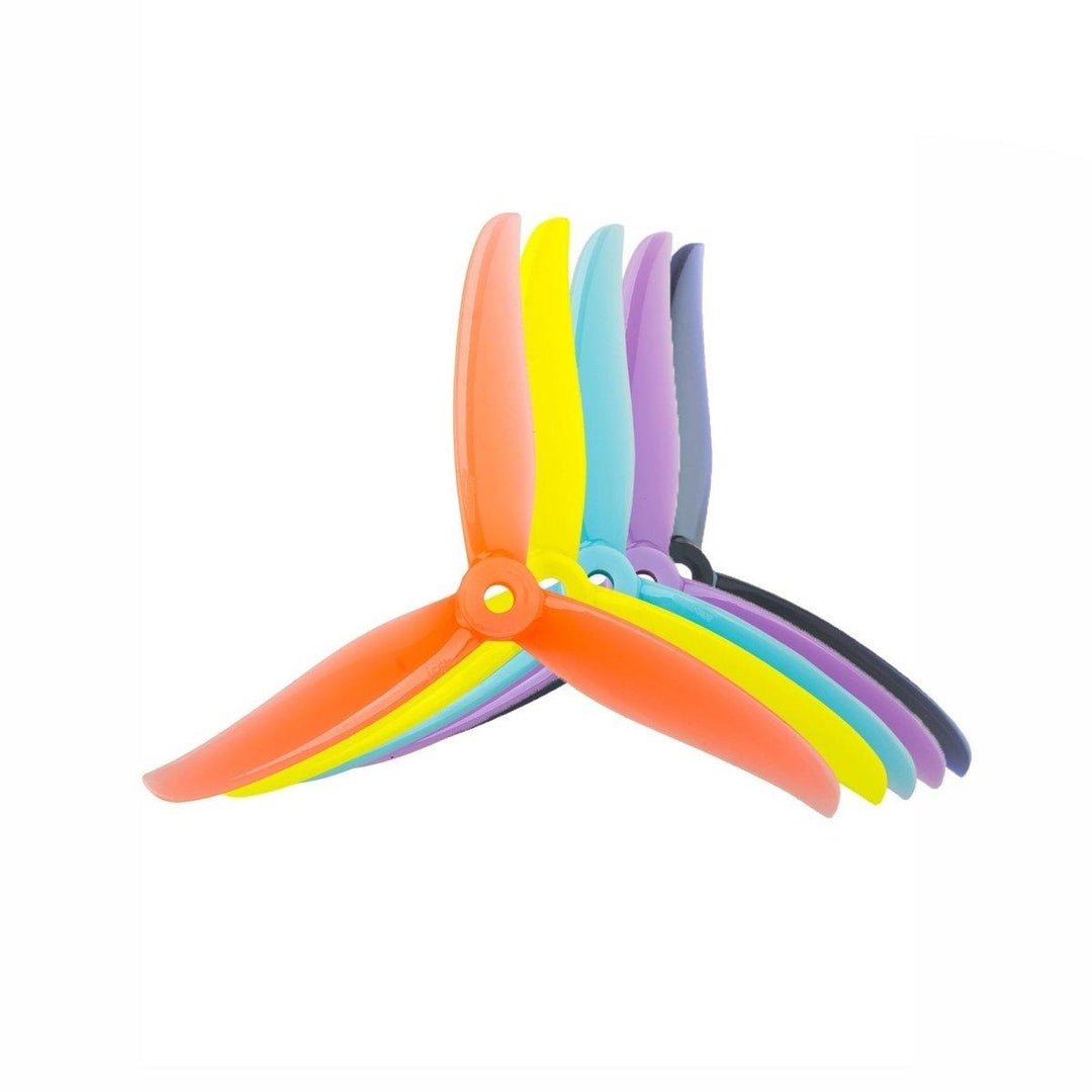 Gemfan Hurricane 4937 Tri-Blade 4.9" Propeller (2CW+2CCW) - Choose Color at WREKD Co.