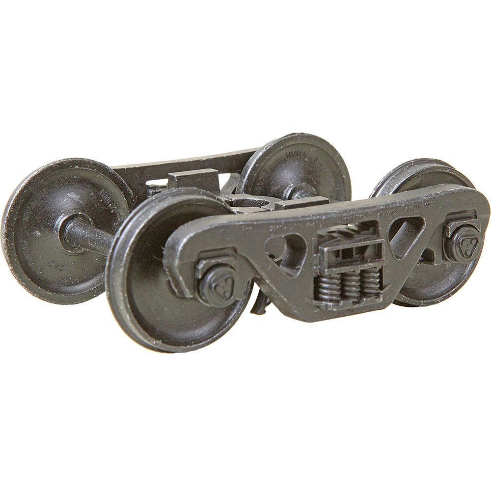 Kadee #759 2 Rail 100-ton Metal Trucks w/36" Smooth Back Metal P48 Wheels (O Sc)