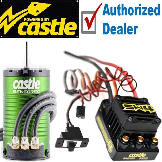 Castle Creations SW4 Sensorless WP ESC + 1406 4600KV Sensor Motor COMBO