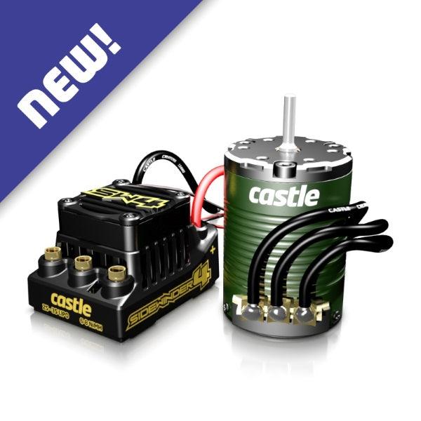 Castle Creations SW4 Sensorless WP ESC + 1406 4600KV Sensor Motor COMBO