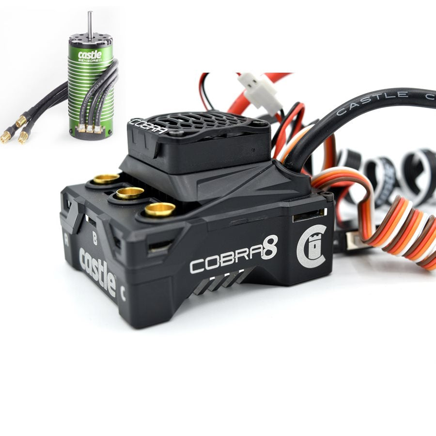 Castle Creations Cobra 8 6SBrushless Motor & ESC Combo 1800Kv w/1512 Sensored Motor