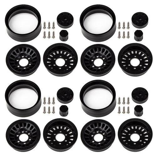 Associated 42112 Enduro Urbine Wheels 1.55" Black