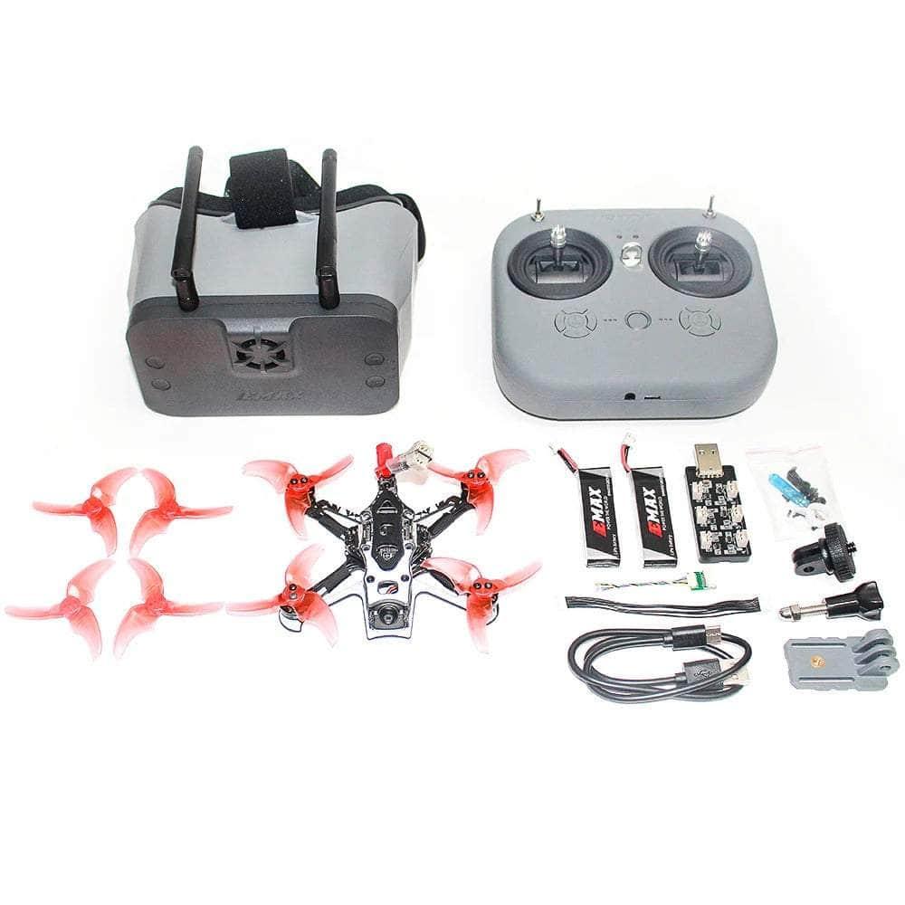 (PRE-ORDEN) EMAX RTF Tinyhawk III Plus Freestyle Ready-to-Fly ELRS 2.4GHz HDZero Kit con gafas, transmisor de radio, baterías, cargador y dron