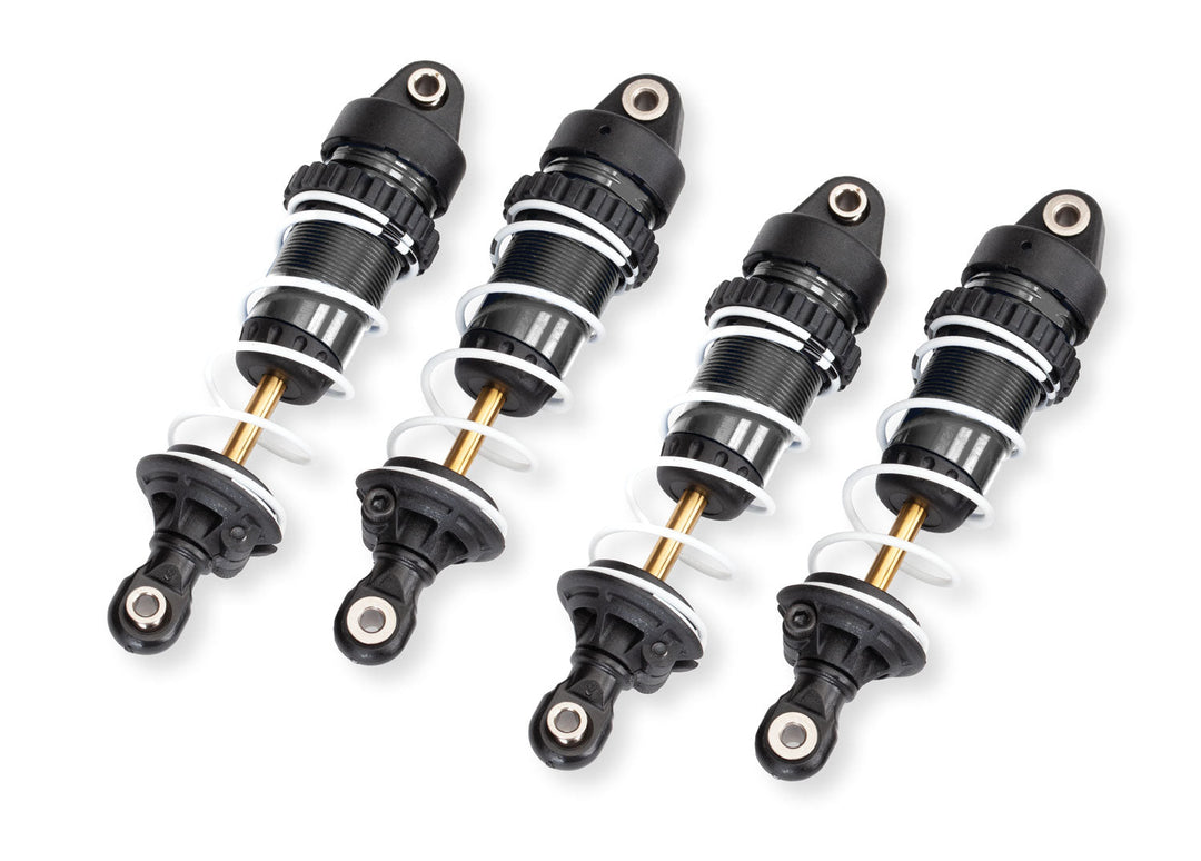 Traxxas 10765-GRAY PTFE Aluminum Mini GTR Long Shocks & Springs (4) MINI MAXX