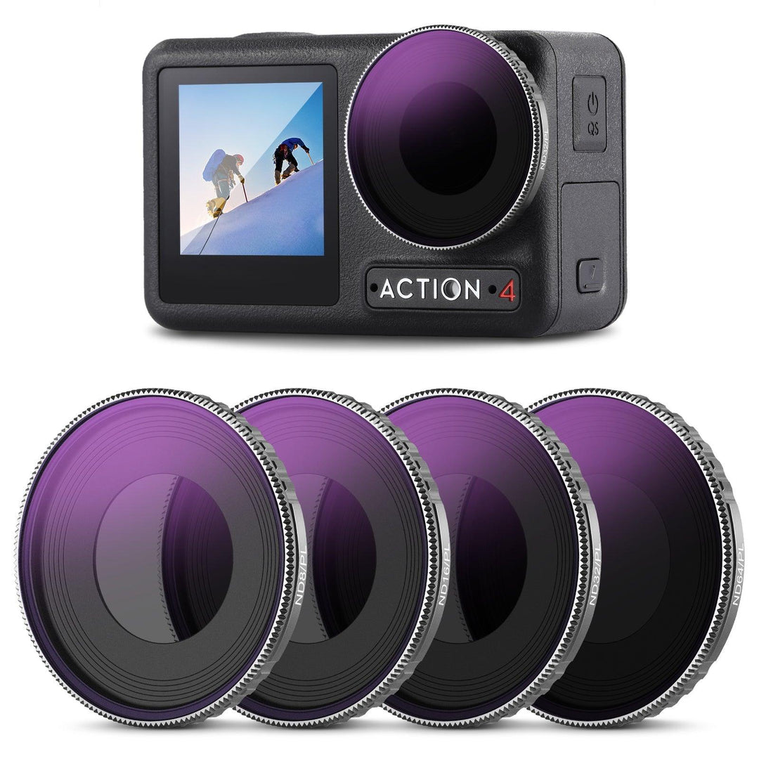 NEEWER ND/PL Filters Set for DJI Osmo Action 4