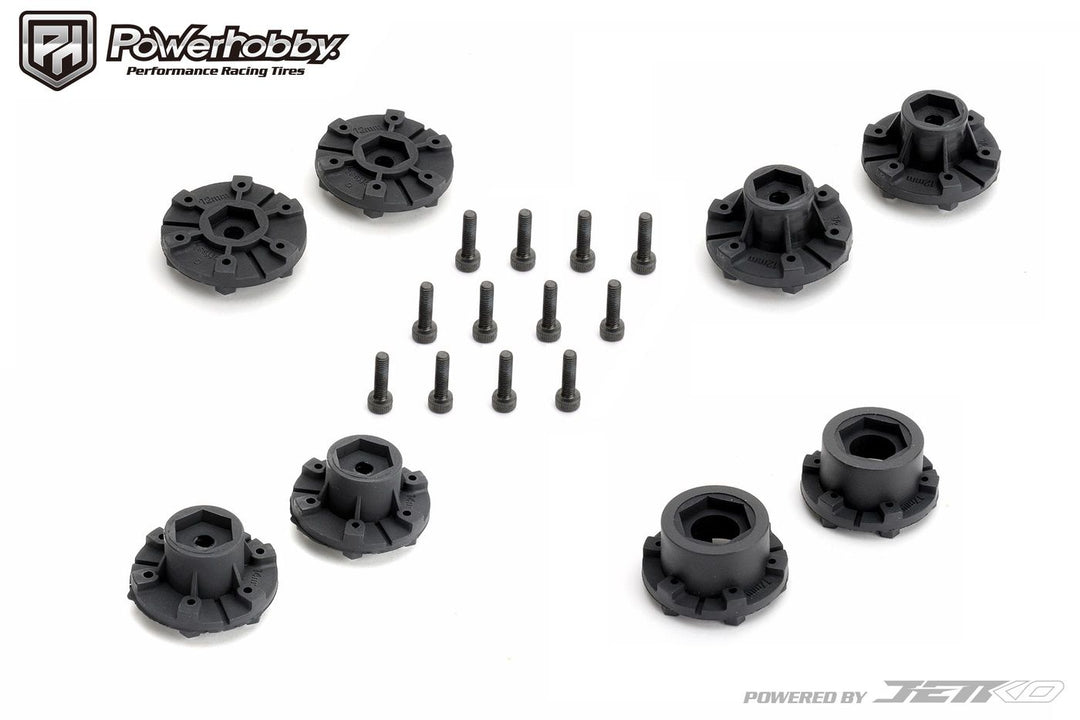 Powerhobby 1/10 2.8 MT King Cobra Belted Tires (2) with Removable Hex Wheels