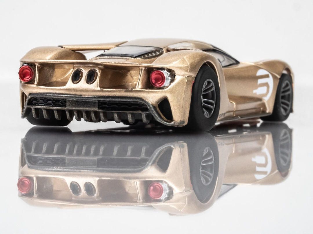 AFX 22061 Ford GT Heritage #5 Gold Mega G+ MG+ HO scale slot Car MegaG
