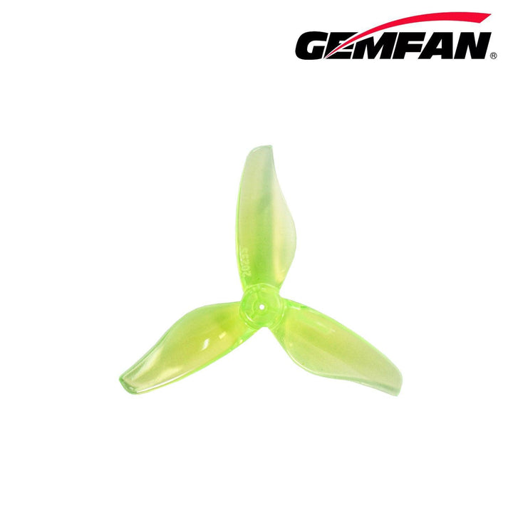 Hélices para dron FPV Gemfan Hurricane 2023S-3/2" Tri-Blade Micro/Whoop para eje de un solo orificio de 1,5 mm (paquete de 8) - Elige el color