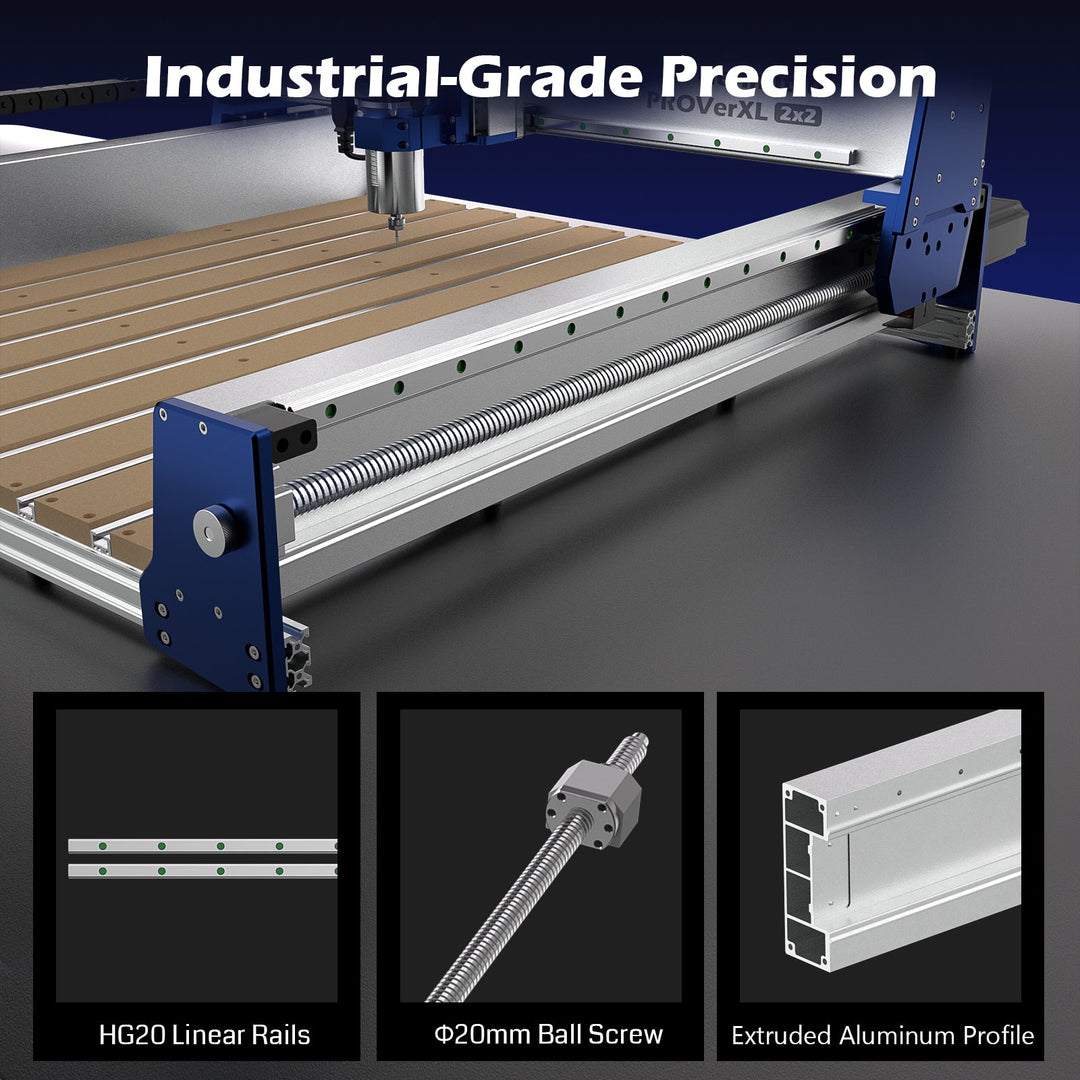 PROVerXL 2x2 CNC Router with Vectric Software, Professional Grade Precision & Pre-Assembled Modular Design