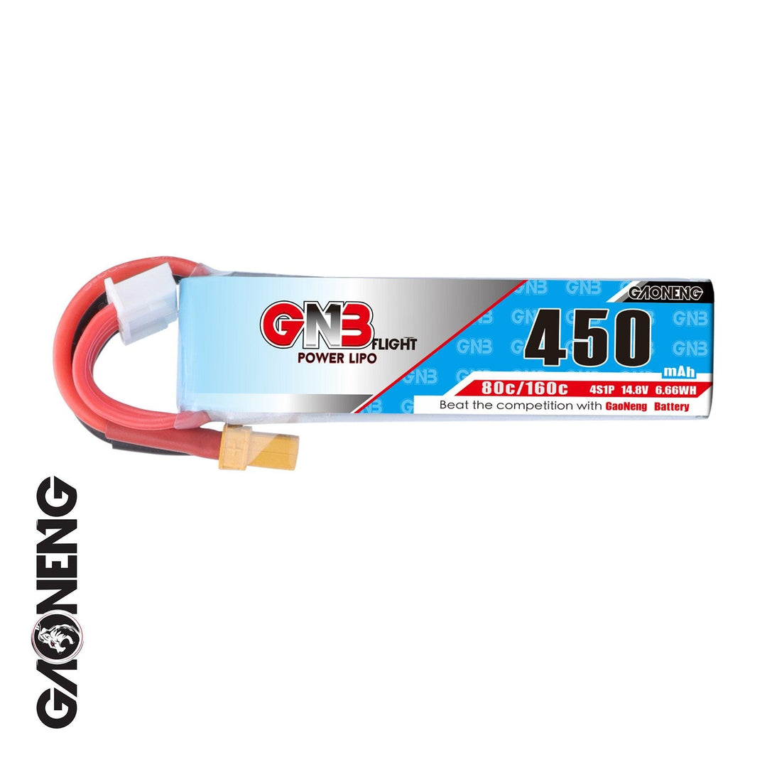 Batería Lipo GNB 450mAh 14,8v 4S 80C - XT30 