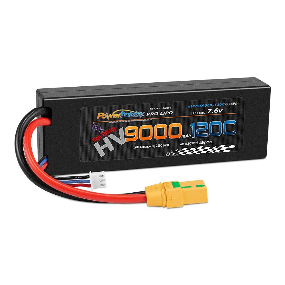 Powerhobby 2S 7.6V HV + Graphene 9000MAh 120c Lipo Battery w XT90 (2)