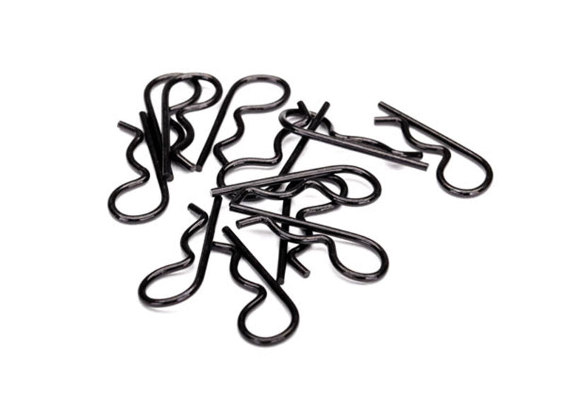 Traxxas 3934A Heavy Duty Black Body Clips (12) Rustler Slash TRX-4 Stampede 4x4