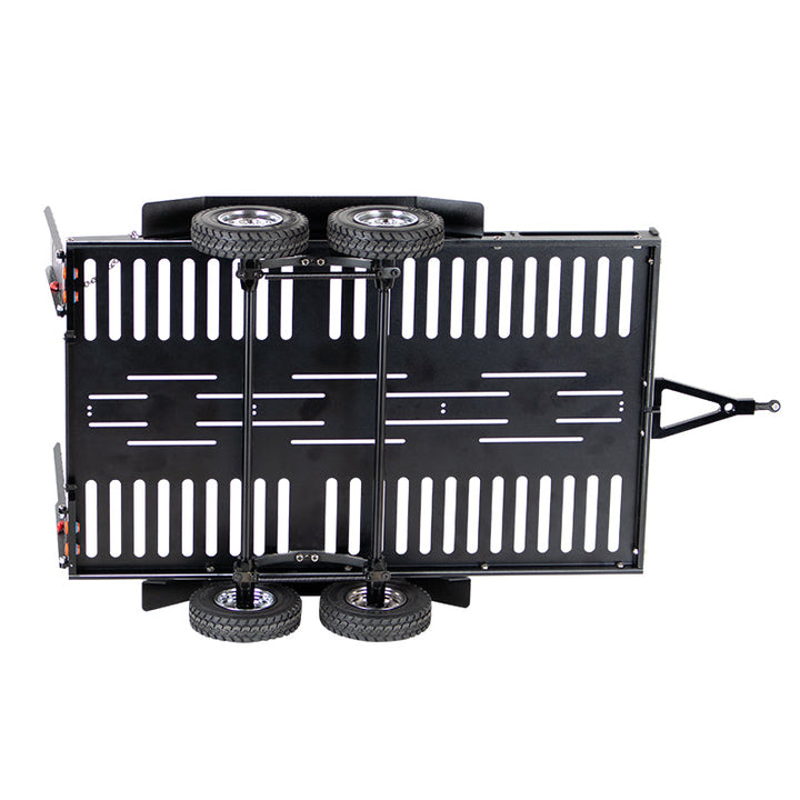 Powerhobby 1/10 CNC Machined Dual Axle Scale Truck Trailer Crawler Black