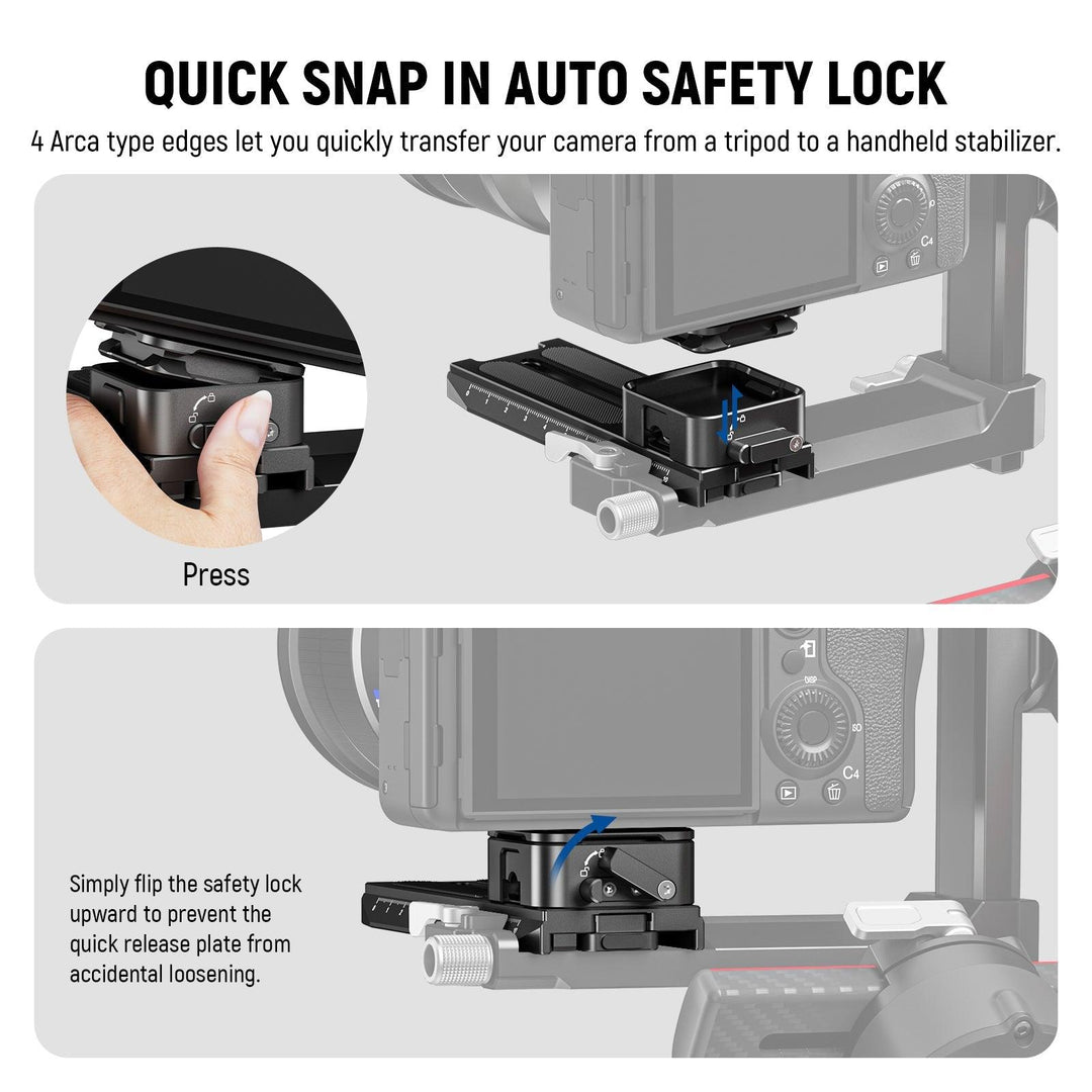 Sistema de liberación rápida NEEWER CA026 para DJI RS 2 RSC 2 RS 3 RS 3 PRO 