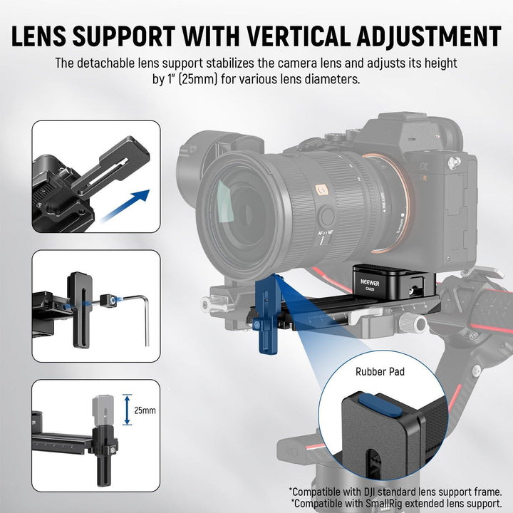 Sistema de liberación rápida NEEWER CA026 para DJI RS 2 RSC 2 RS 3 RS 3 PRO 