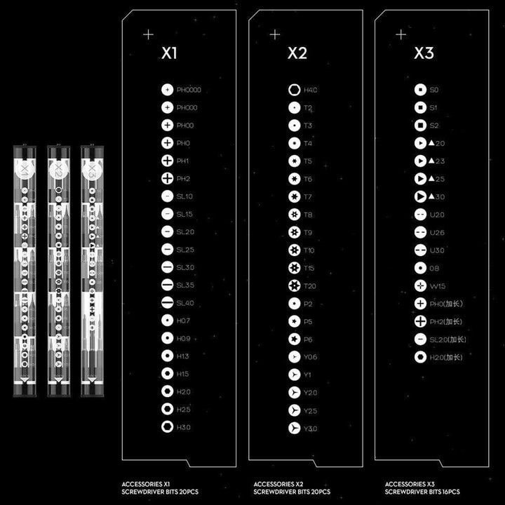 Juego de destornilladores eléctricos inalámbricos de 69 piezas Xiaomi Wowstick 1F+ de modo dual