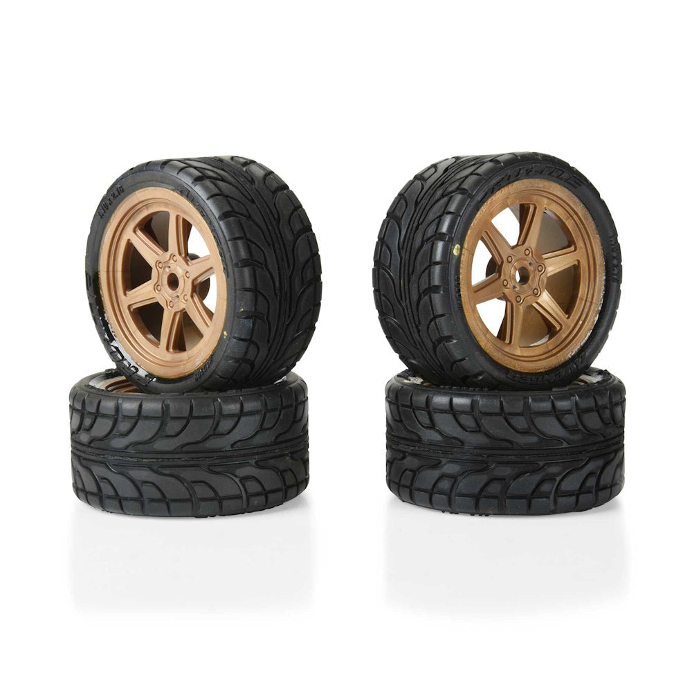Proline 1030813 1/12 Avenger Tire Overdrive Bronze Wheel 8mm Hex: Losi Race Car