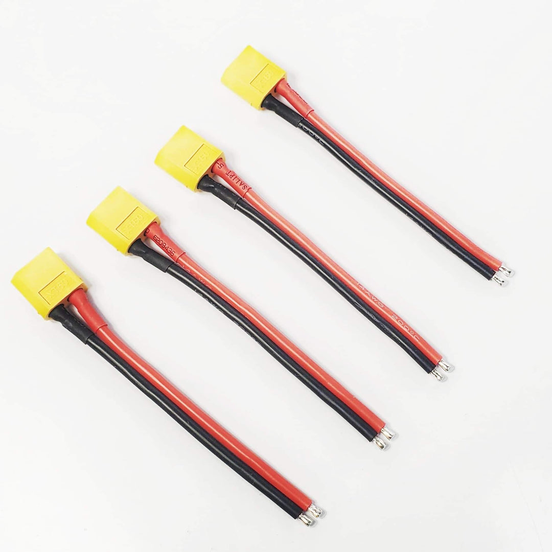 Cable flexible para batería Lipo NewBeeDrone XT60 de 14 AWG (4 piezas)