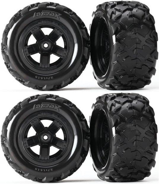 Traxxas 7672 LaTrax Tires/Wheels Assembled Glued Teton (4)
