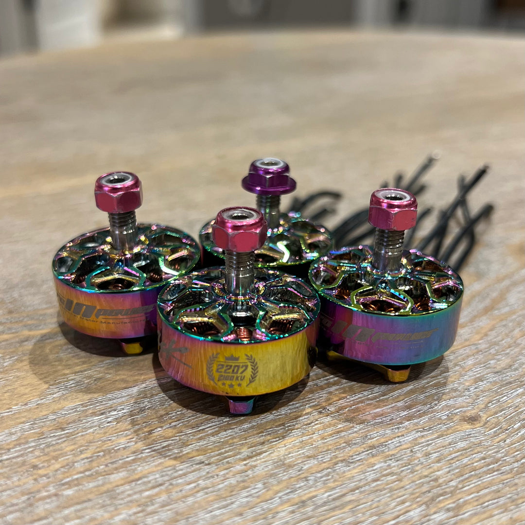 (USADO) 4x RCinPOWER GTS V4 2207 2100KV MCK Edition Motor