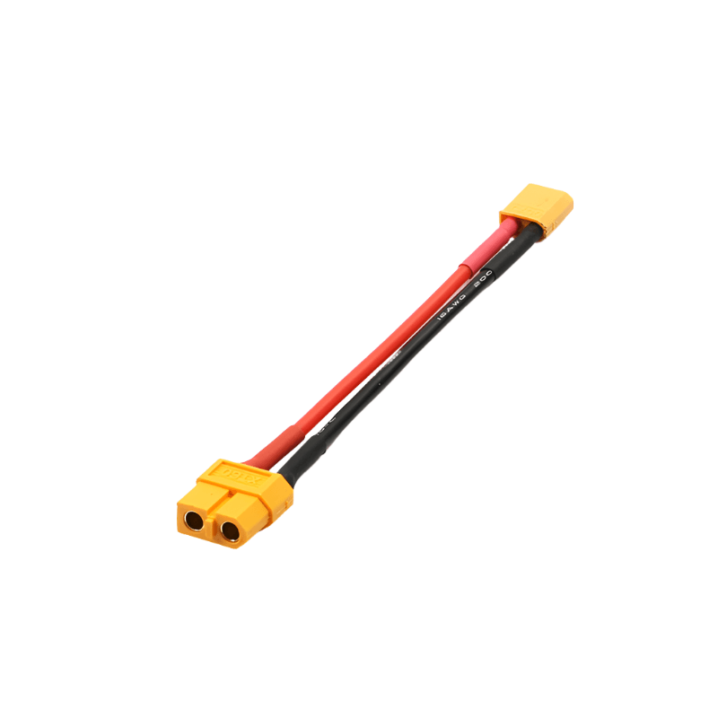 Adaptador NewBeeDrone XT60 hembra a XT30 macho (paquete de 2) 16 AWG 10 cm