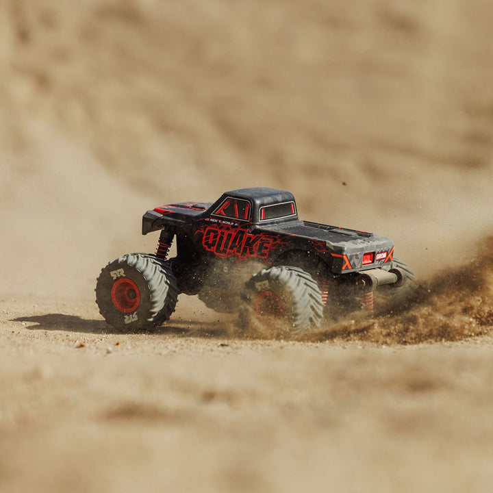 ARRMA 2137T1 [RED] Quake Grom 4x4 1/16 Scale RTR Brushed Monster Truck