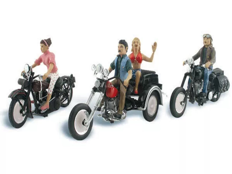 Woodland Scenics AS5549 HO Born To Ride Vehicle Figure Built & Ready