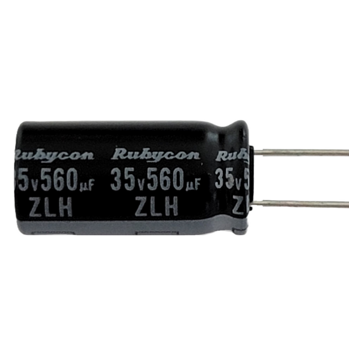 Condensador Rubycon ZHL de 35 V y 560 µF