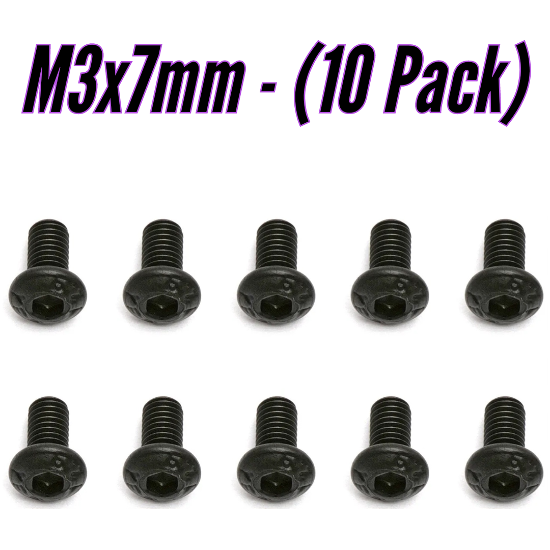 Tornillos de cabeza avellanada M3×7 mm (paquete de 10)