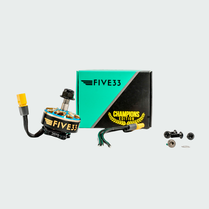 Motor para dron FPV sin escobillas Five33 2207 "Champions Edition" de 2070 KV con MR30