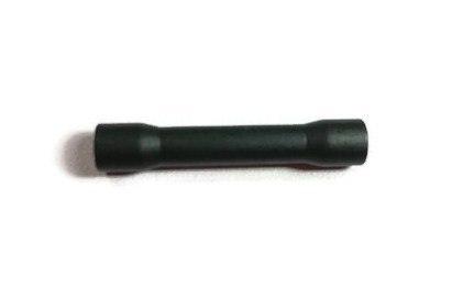 Separador/espaciador roscado de aluminio M3 F/F de 28 mm anodizado negro (perfilado) de 5,5 mm de diámetro exterior