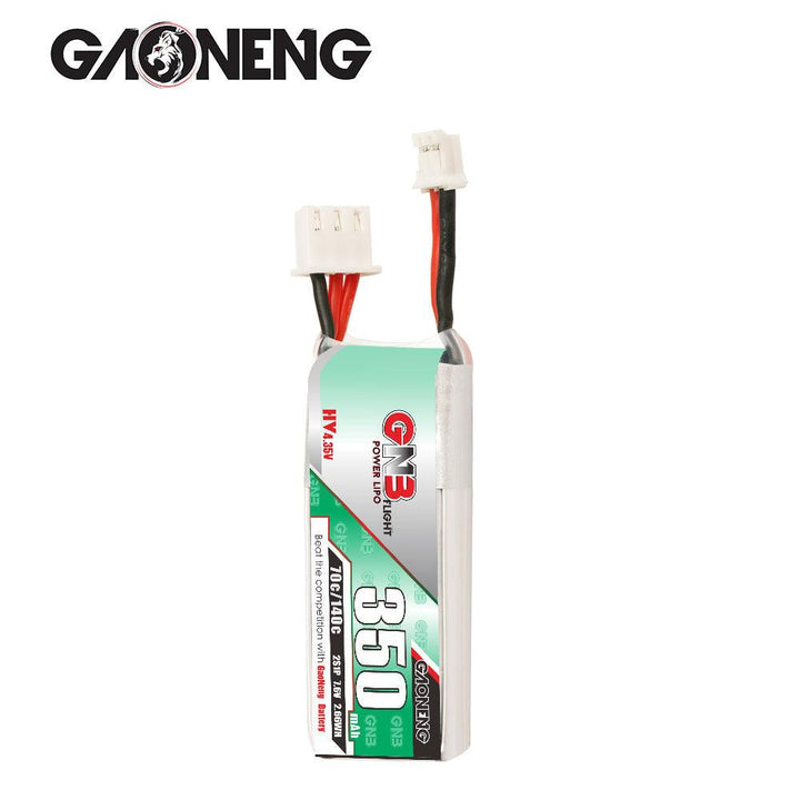 Batería GNB de 350 mAh, 2S, 7,6 V, alta tensión, 70 °C, 140 °C 