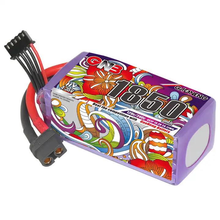 Paquete de competición de largo alcance LR para drones FPV FreeStyle de alto voltaje XT60 HV de GNB 4S 1850 MAH 15,2 V 120 C