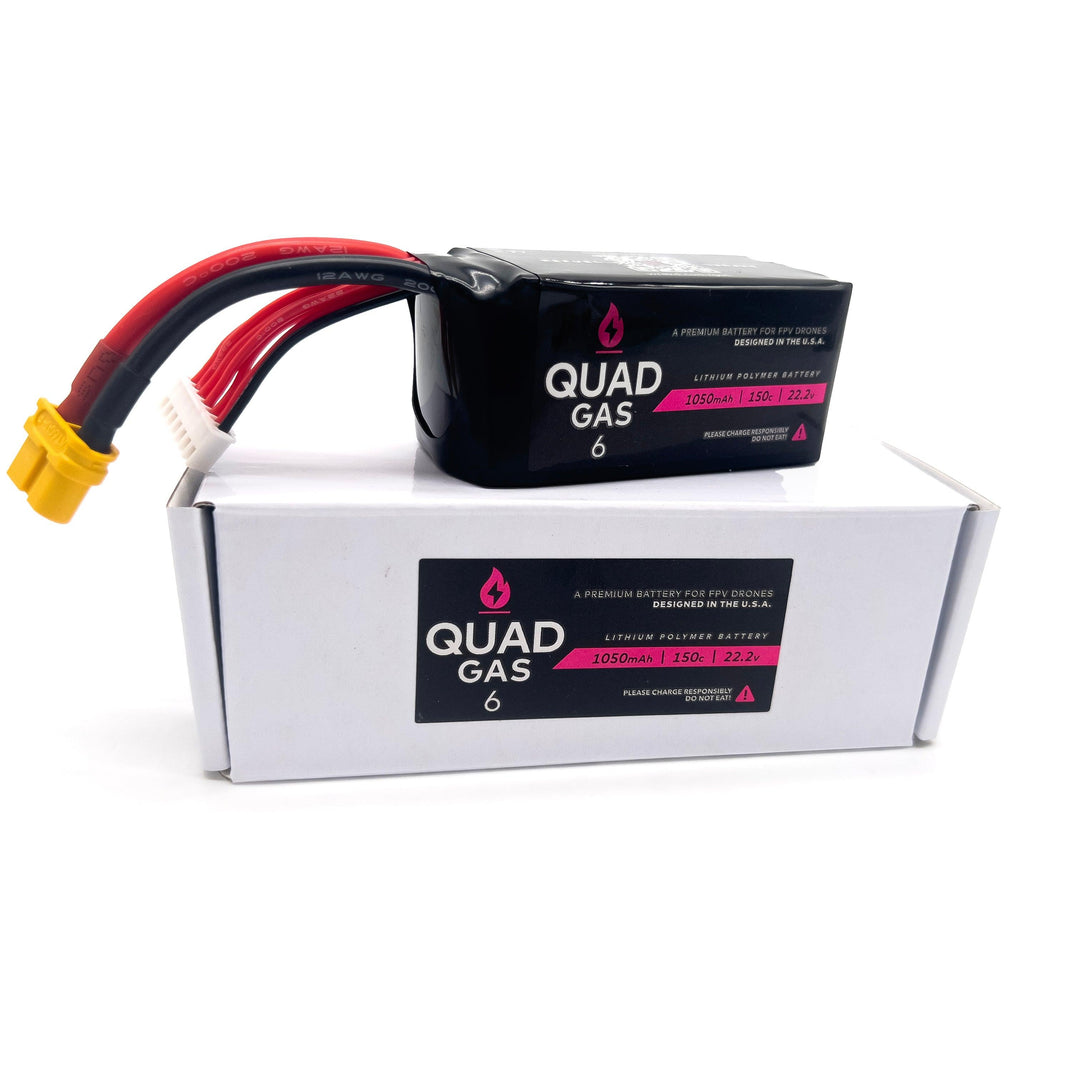 Batería WREKD® Quad Gas 6S 1050 mAh (1 unidad)