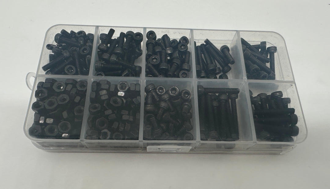 M3 Hex Socket Head Cap Steel Screw Set - 400 Pieces
