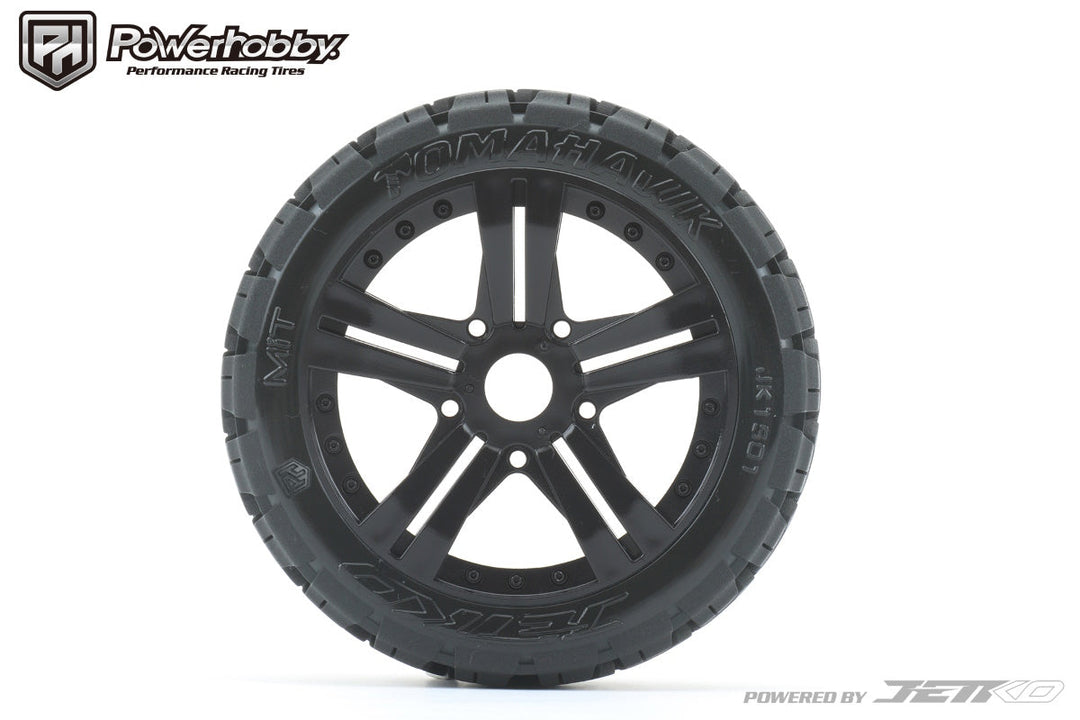 Powerhobby 1/8 Buggy Tomahawk Belted Tires Mounted 17MM Claw Wheels