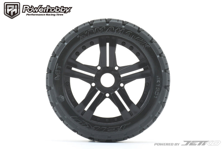 Powerhobby 1/8 Buggy Tomahawk Belted Tires Mounted 17MM Claw Wheels