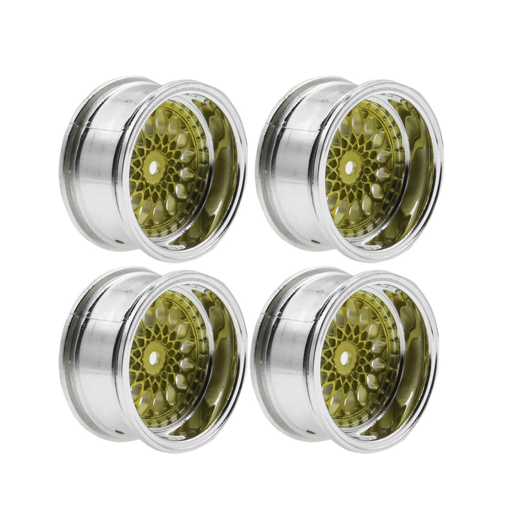 Powerhobby 1/10 Touring Car Wheels (4) 6mm Offset Gold