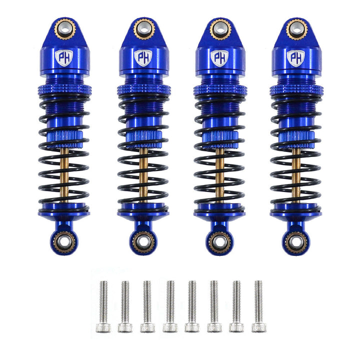 Powerhobby Aluminum Front & Rear Shocks (4) Blue for Arrma Granite / Mojave GROM