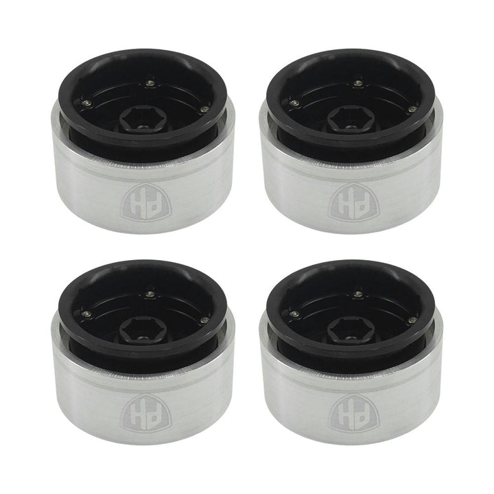 Powerhobby 1.9" 10MM Offset Aluminum Wheels Black (4) 1/10 Crawler