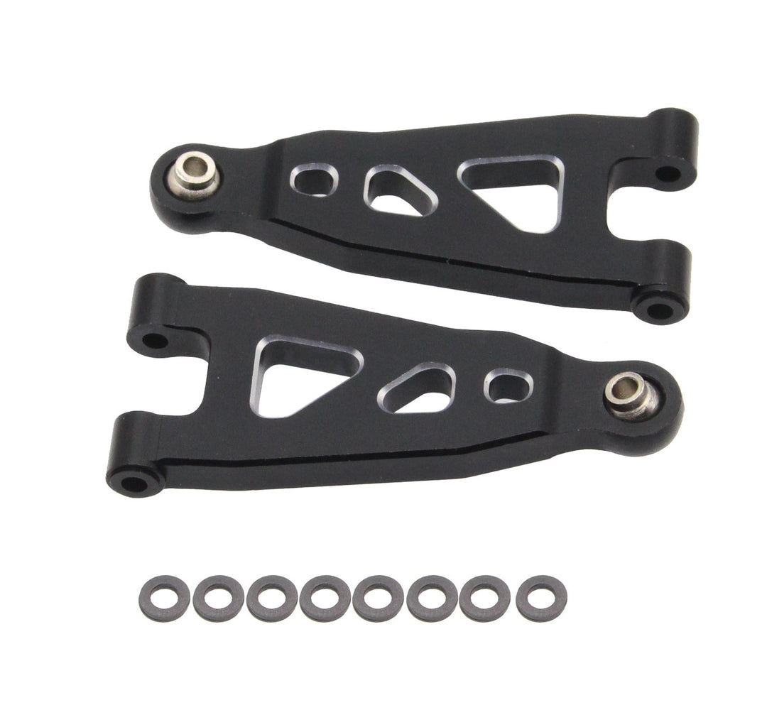 Powerhobby Aluminum Front Lower Arms Black Arrma Mojave Grom / Losi Nascar